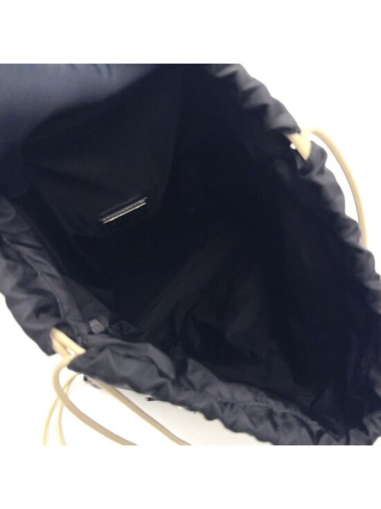 Prada Tessuto Leather Nylon Black Backpack Silver main image 6